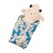Manhattan Toy Embroidered Plush Goat Baby Rattle + Soft Cotton Burp Cloth, 16 x 16 Inches